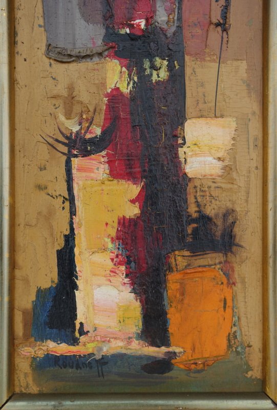 "abstraction" By Nicolas Roudneff, Circa 1960-photo-4