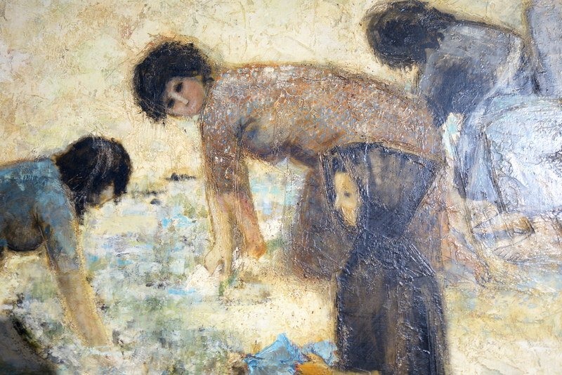 "les Lavandieres" By Gérald Garand, Circa 1960–70-photo-3