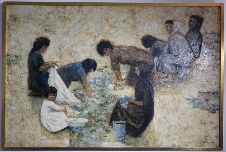 "les Lavandieres" By Gérald Garand, Circa 1960–70