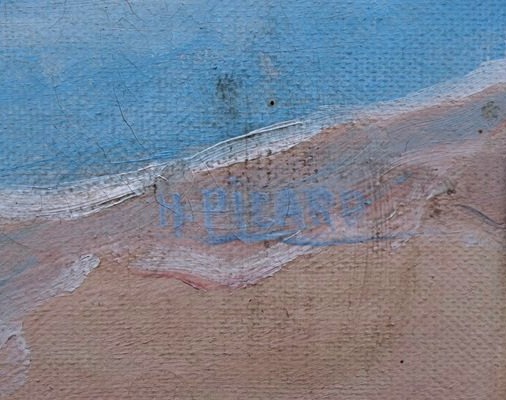 "FONTARABIE" Signature non lue ...PAYS BASQUE vers 1950-photo-1