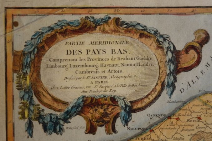 Carte "PAYS BAS "Partie Méridionale ......PARIS vers 1780-photo-2