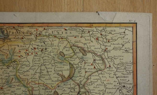 Carte "PAYS BAS "Partie Méridionale ......PARIS vers 1780-photo-3