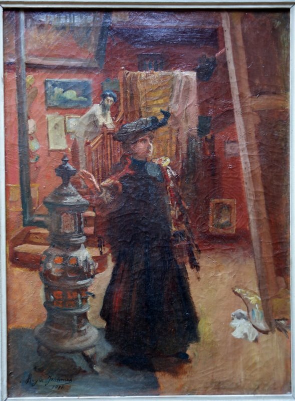 "DANS l'ATELIER du PEINTRE" par Roger JAMMES ...TOULOUSE 1911-photo-2