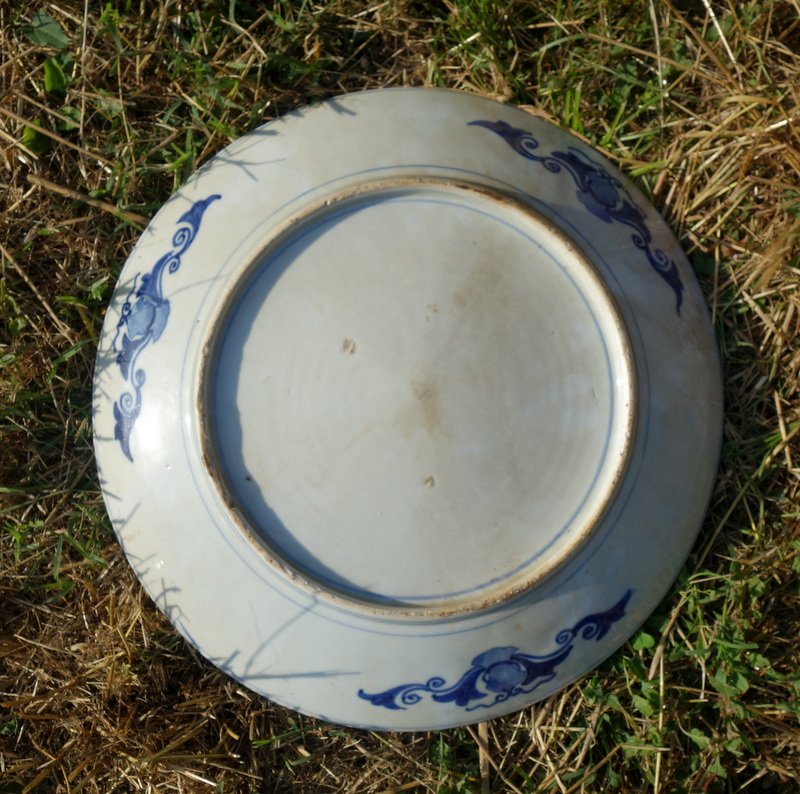 "japanese Rabbits" Large Porcelain Dish ... Japan, 19th Century-photo-2