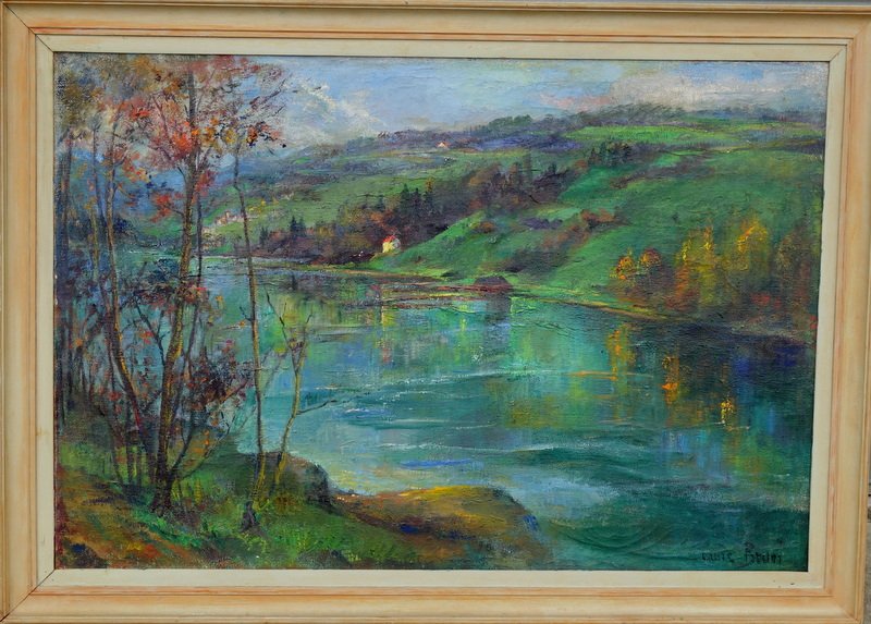 "Le SAUT du DOUBS " par Laure BRUNI  vers 1950