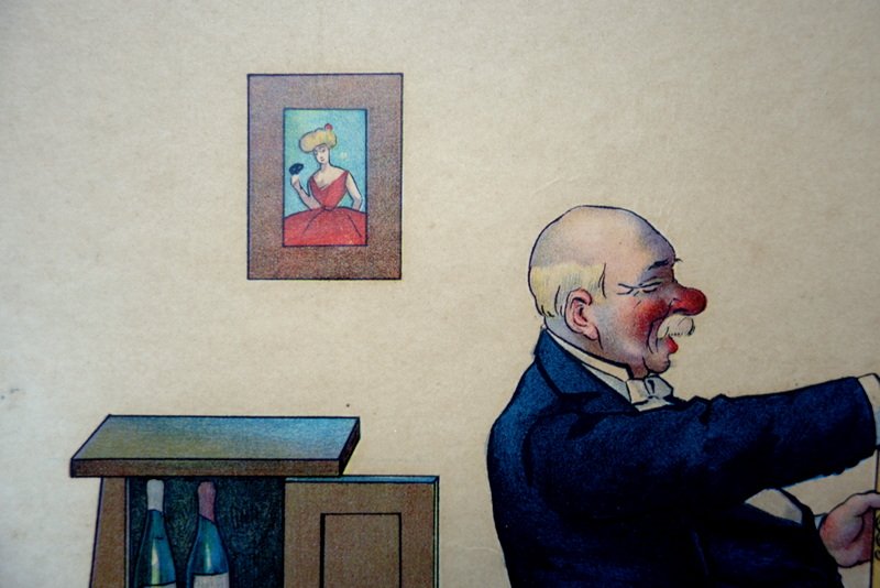 "KISS"  Lithographie de Bernhardt WALL (Américain) ...1904-photo-4
