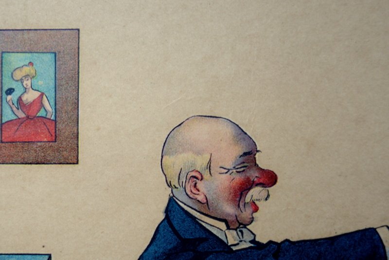 "KISS"  Lithographie de Bernhardt WALL (Américain) ...1904-photo-1