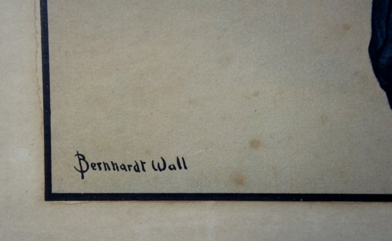 "KISS"  Lithographie de Bernhardt WALL (Américain) ...1904-photo-2