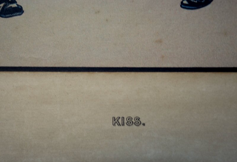 "KISS"  Lithographie de Bernhardt WALL (Américain) ...1904-photo-3