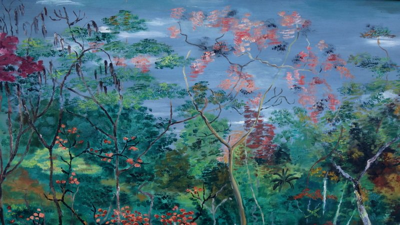 "tropical Forest" Very Large Canvas By E. Millet ... 1962  Brazil (?)-photo-3