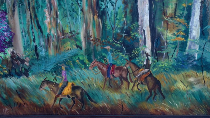 "tropical Forest" Very Large Canvas By E. Millet ... 1962  Brazil (?)-photo-2