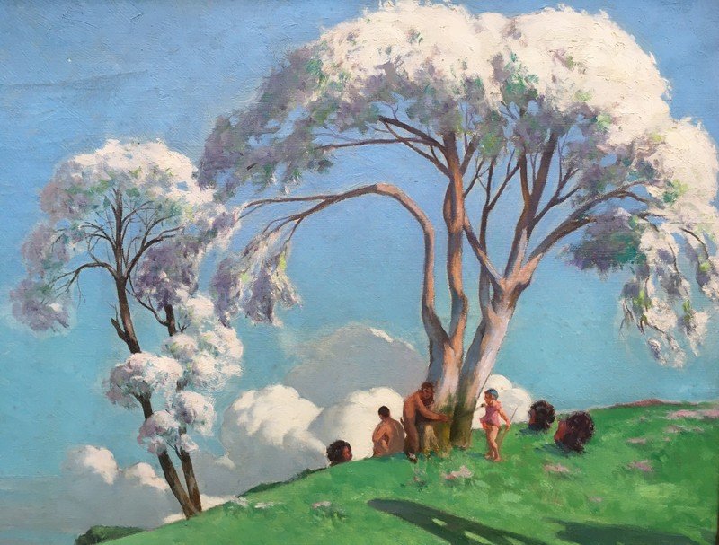 FAUNES et GARDIEN de DINDONS au PRINTEMPS" par A.P.LUPIAC  1930-photo-2