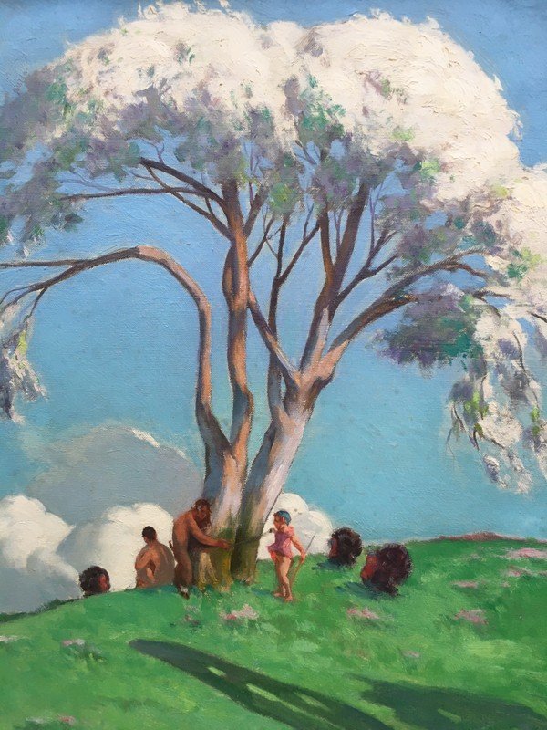 FAUNES et GARDIEN de DINDONS au PRINTEMPS" par A.P.LUPIAC  1930-photo-3