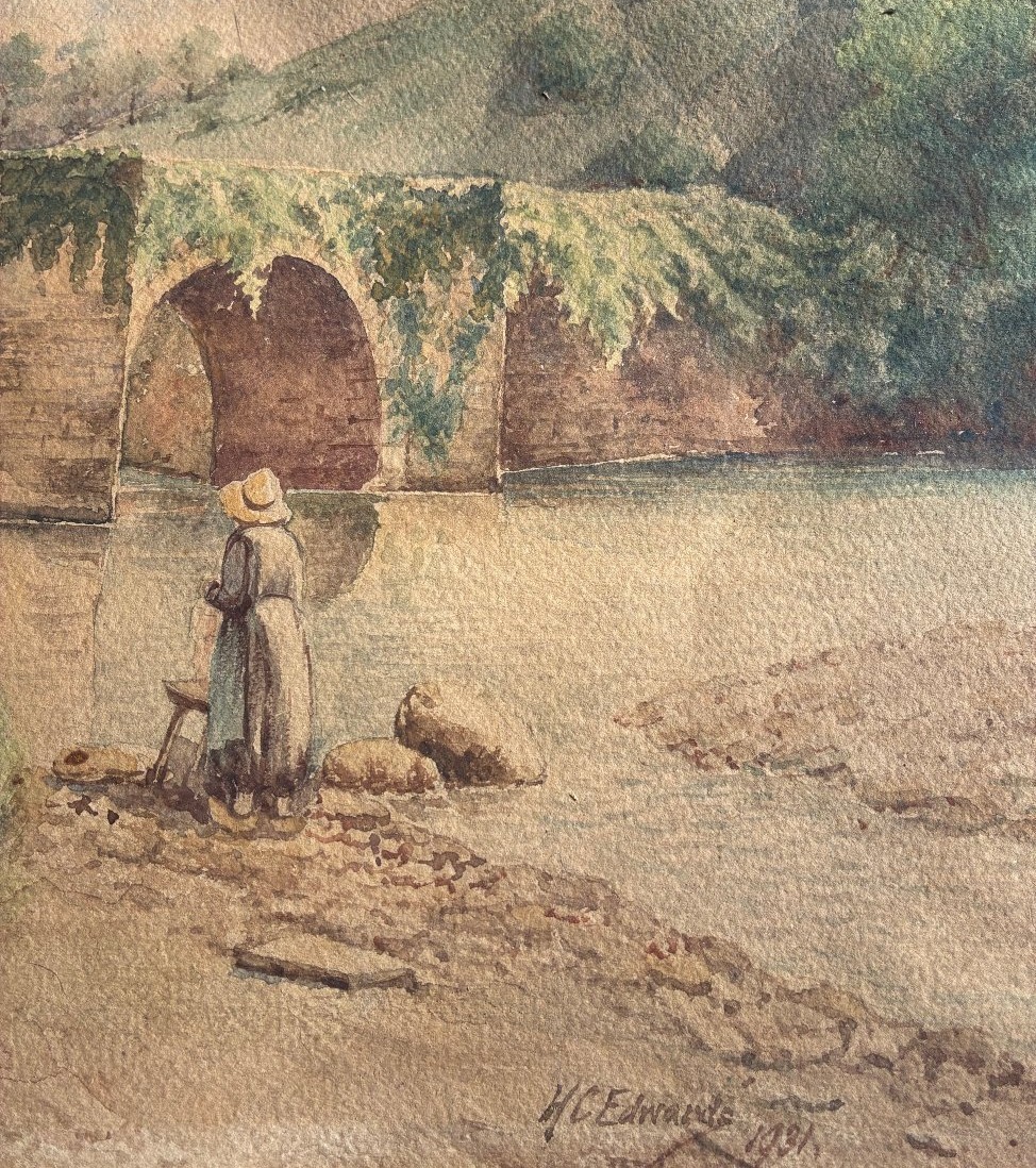 "Le PONT d"AMOTZ " par H.C.EDWARDS..St PEE ..PAYS BASQUE 1931-photo-3