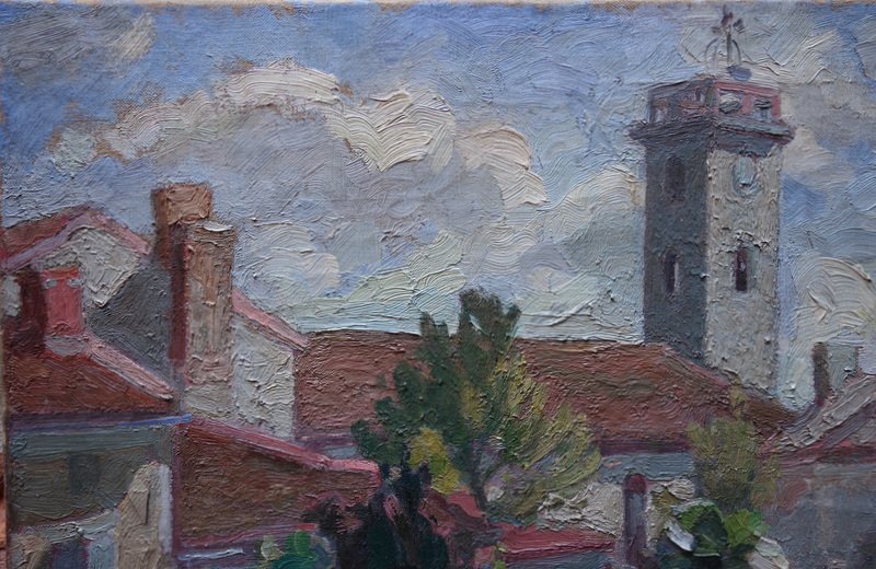 "VILLAGE du MIDI" par Jean de La FONTINELLE vers 1930-photo-3
