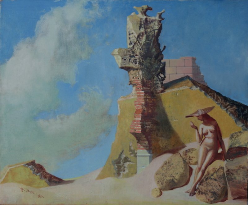 "nue  Under The Ruins" By Antoine Ribet ..1981