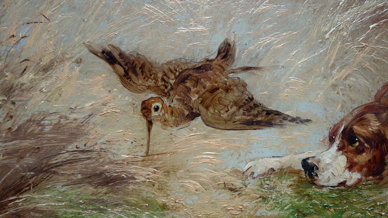 "woodcock Hunt" By Charles Reyne, Circa 1900-photo-1