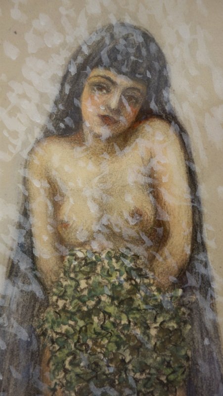 "Les 4 SAISONS  EROTIQUES" Aquarelles par Jean REME vers 1920/30-photo-6