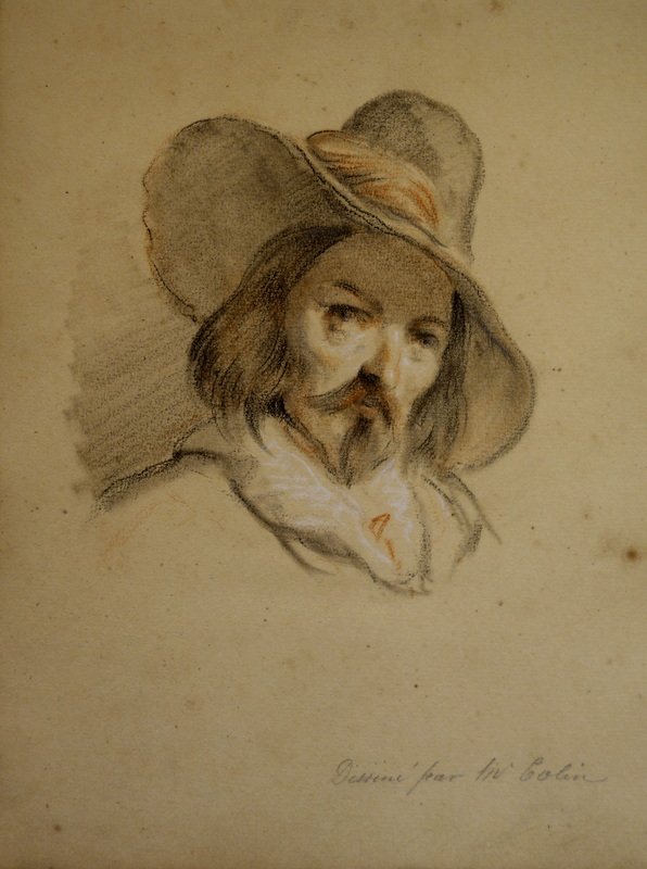  Sketchbook (colin) And Engravings (deveria), 37 Sheets, Circa 1840-photo-3