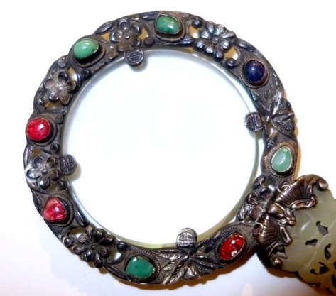 "chinese Magnifying Glass" Silver, Jade, Qing Dynasty, Circa 1880–1900-photo-4