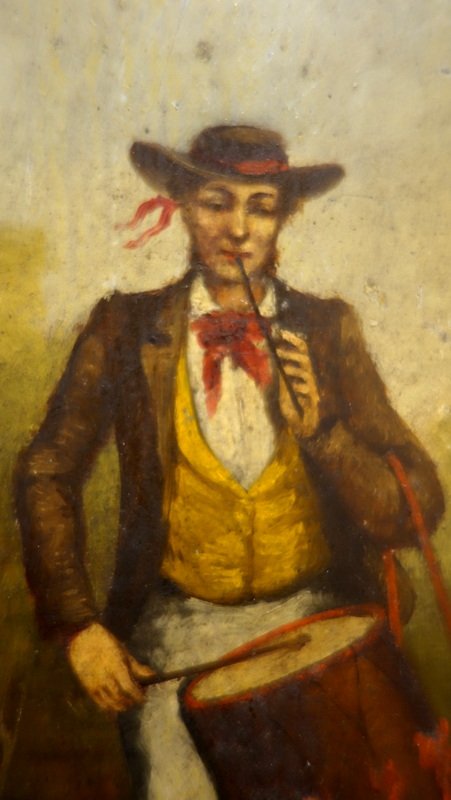 "provençal Tambourine Player" Monogrammed "jm," Circa 1900-photo-3