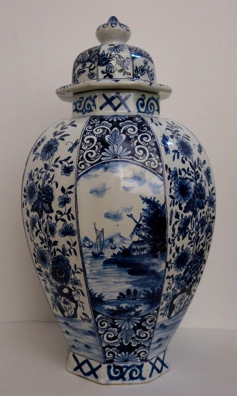 VASE "DELF" Monogrammé MB vers 1930