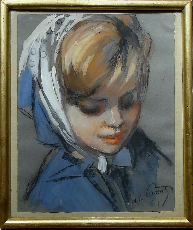 "young Woman" By Aymeric De Panat, Circa 1961