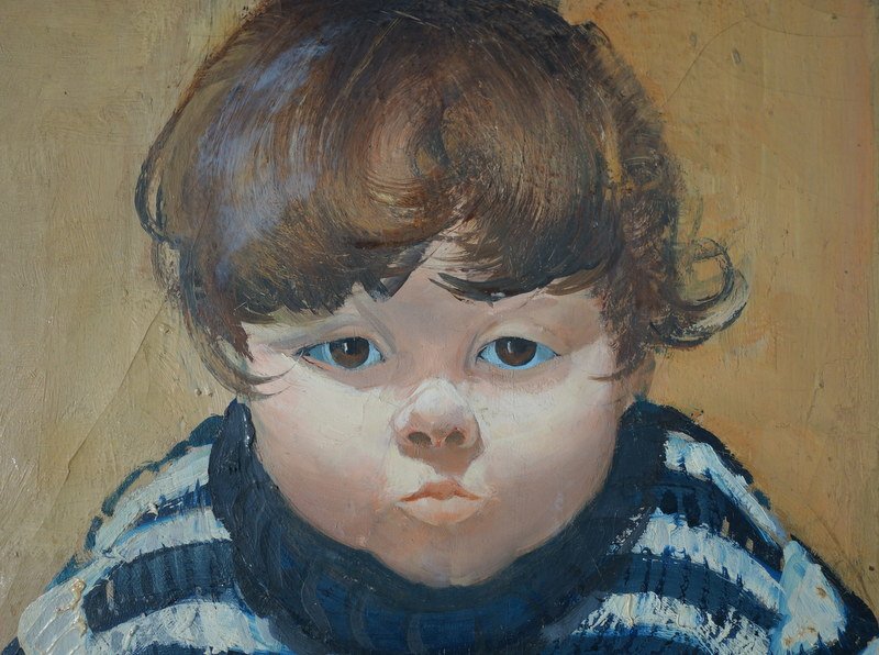 "Enfant  Bougon" par Jean MABLORD vers 1960-photo-2