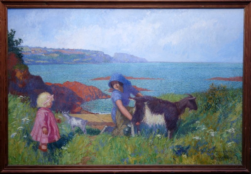 "Scéne Bucolique a JERSEY" par André LAGARRIGUE ,Mai 1914-photo-2