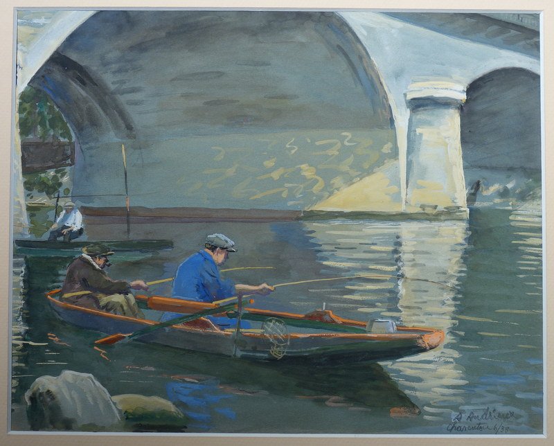 "l'Ouverture" Pont de Charenton" par Alfred  ANDRIEUX ..1938