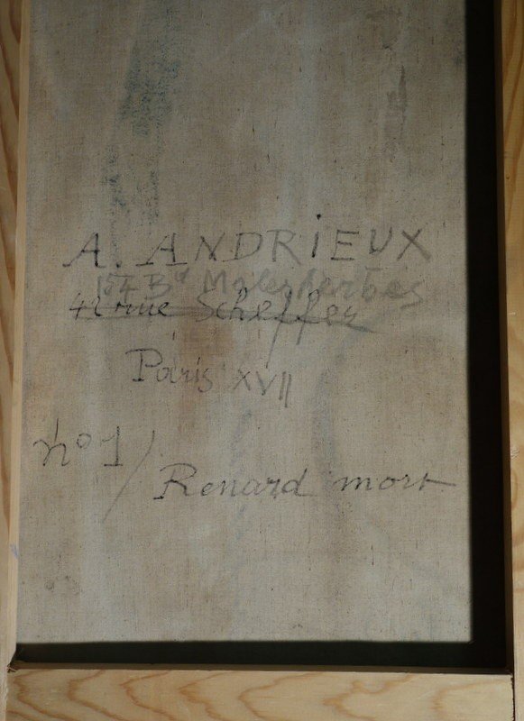 "Renard Mort" par Alfred ANDRIEUX vers 1930-photo-1