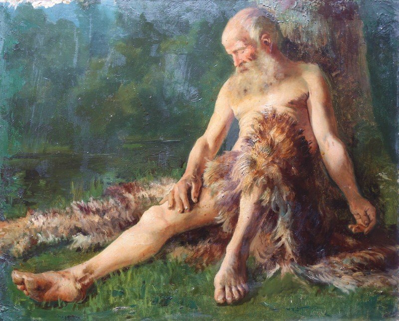 "La Sieste" Ecole Française Anonyme ( ? ) vers 1900