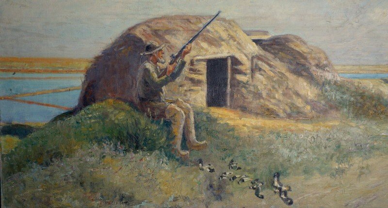 "Le CHASSEUR de VANNEAUX  HUPPES" par Alfred ANDRIEUX ..1935-photo-2