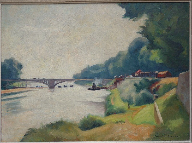 "banks Of The Seine" By Charles Picart Ledoux ...1941