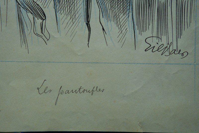 "Les Pantoufles" avec Jean REIBRACH ,par GIL BAER vers 1910-photo-4