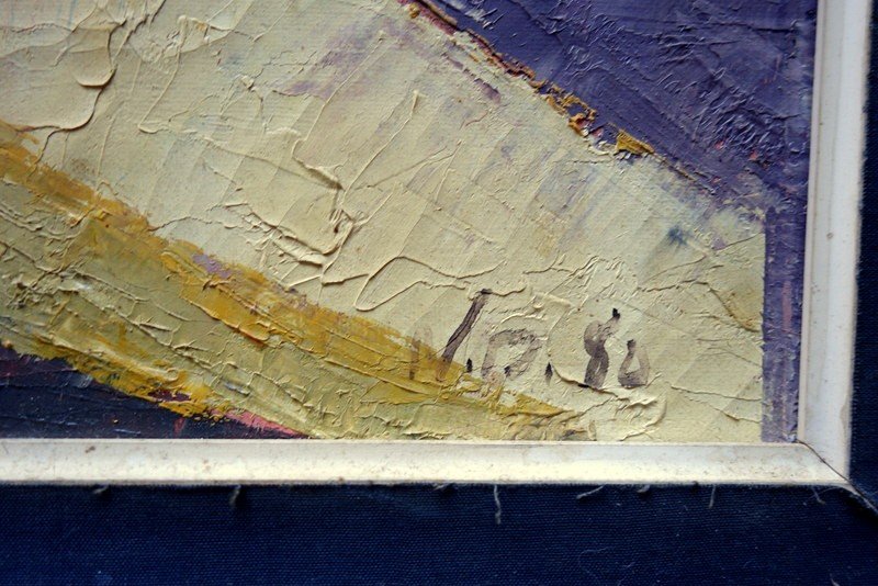 "cubising Landscape" .... Monogrammed Nd .... 1980-photo-4