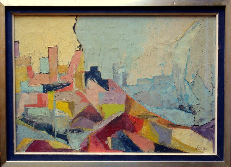 "cubising Landscape" .... Monogrammed Nd .... 1980