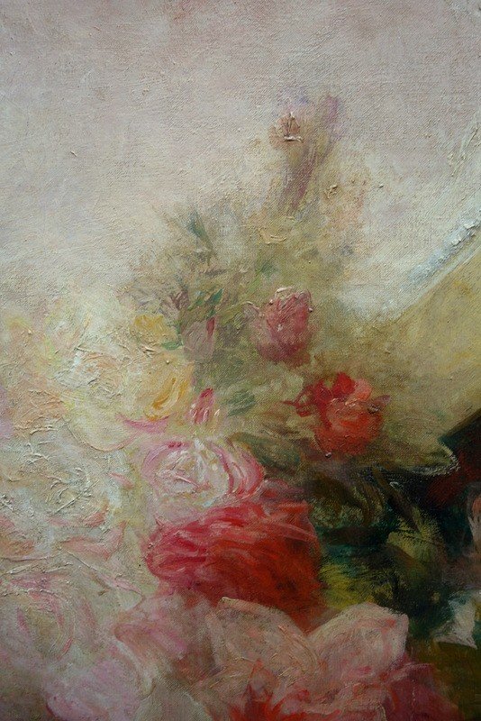 "portrait With Roses" By Achille Cesbron...1905-photo-3