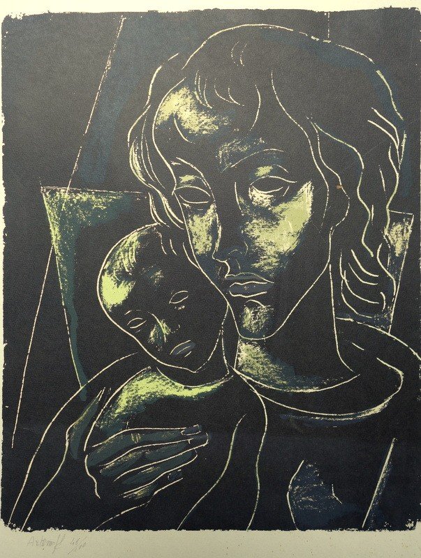 "Maternité" par Georges ARTEMOFF vers 1950-photo-2