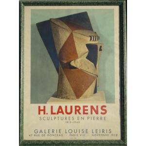 "SCULPTURES" Henri LAURENS...Lithographie ..MOURLOT 1958