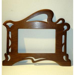 "frame Art Nouveau" Monoxyl In Walnut (?)