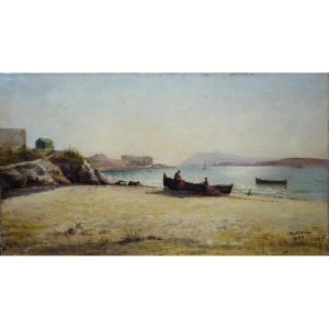 "fort St Louis In Toulon" By Louis Nattero ..1890