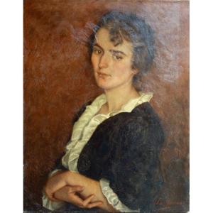 "young Woman" By Louis Yperman Around 1920