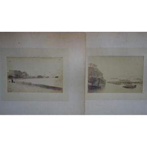 2 Photos Of "biarritz" .....1895