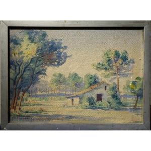 “landes Farm” By Jean Max Laporte Around 1930