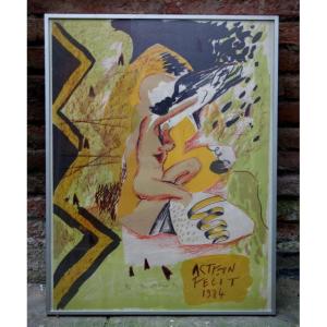 "acteon Fecit 84 "lithograph Jm Alberola ...1984