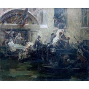 "SAUVETAGE des INONDATIONS" (ETUDE) d'A.BOULANGER 1910