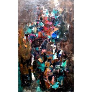 "multicolor Abstraction" By Batta Mihailovitch Circa 1959/60