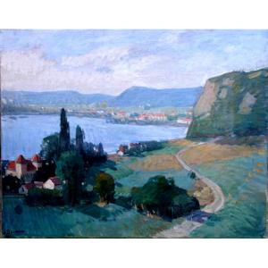 "side Of Lake Annecy" By Jpdelamotte, Salon From 1936