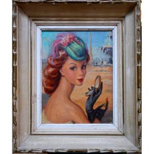 "la Parisienne" By M.lefort Around 1950